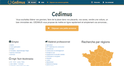 Desktop Screenshot of cedimus.fr