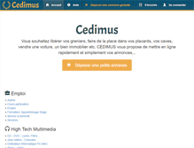Tablet Screenshot of cedimus.fr